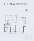 4室2厅2卫户型图