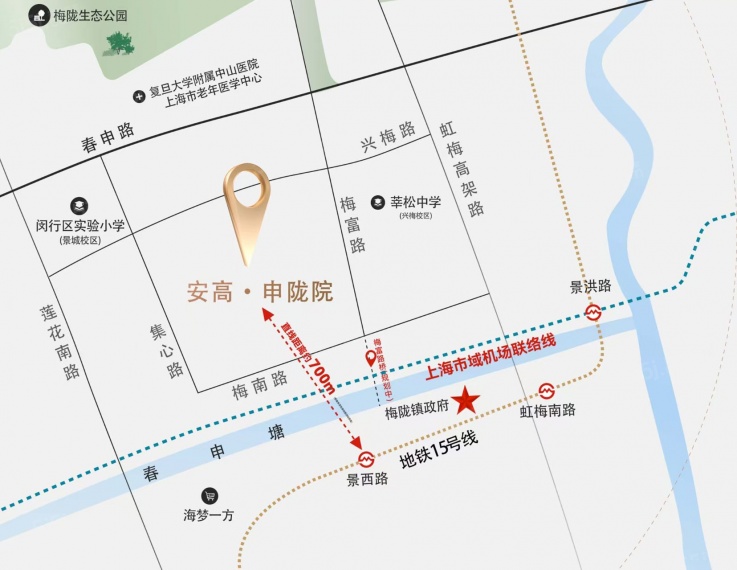 安高申陇院区位图