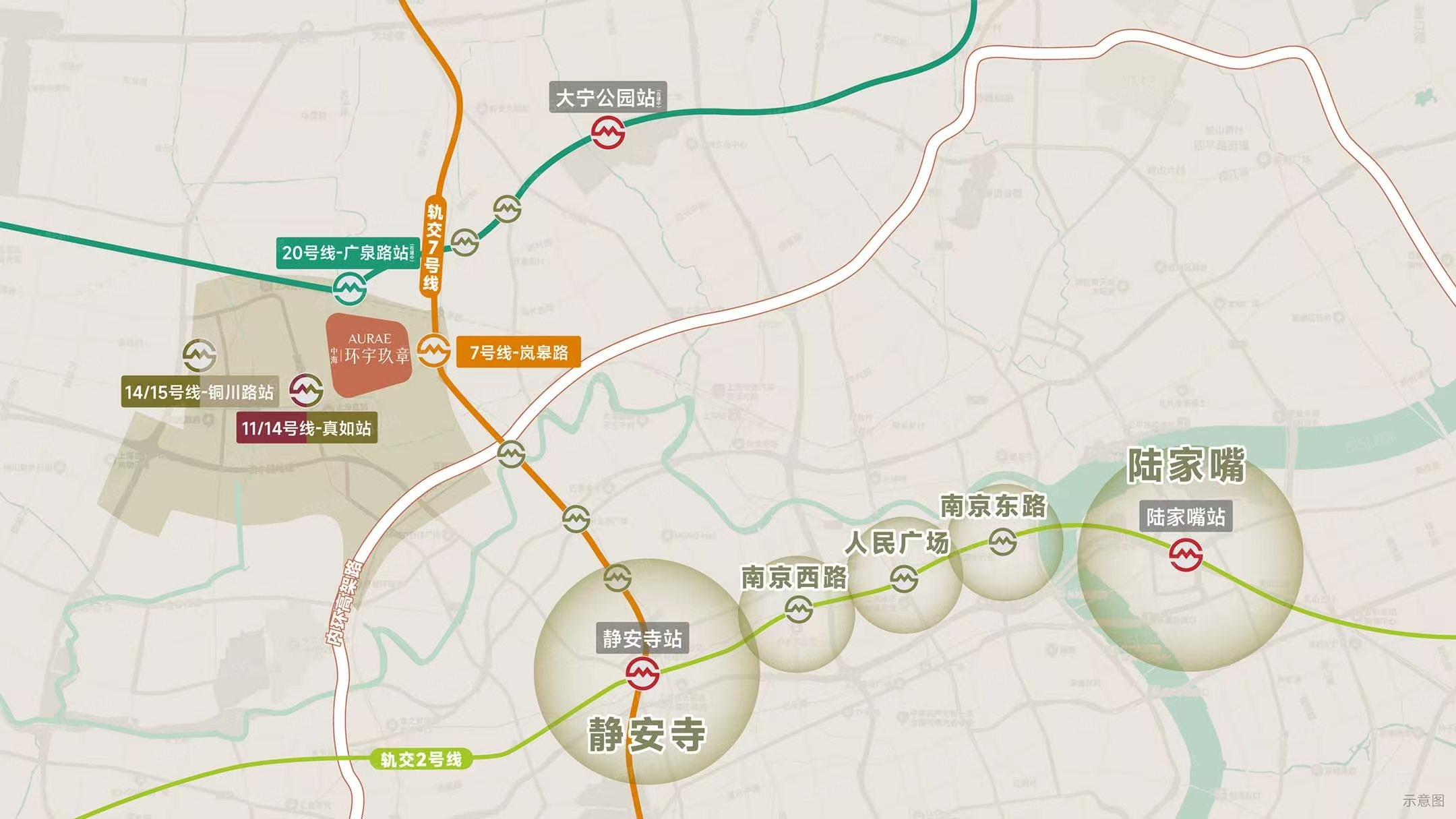 中海环宇玖章区位图