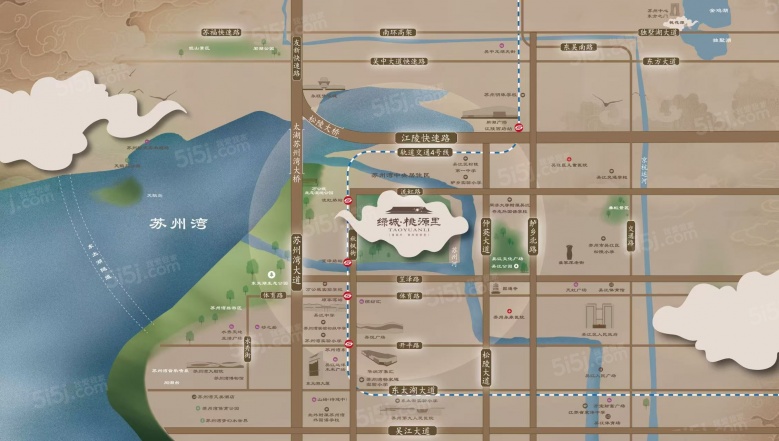 绿城桃源里区位图