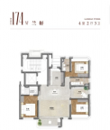 4室2厅3卫户型图