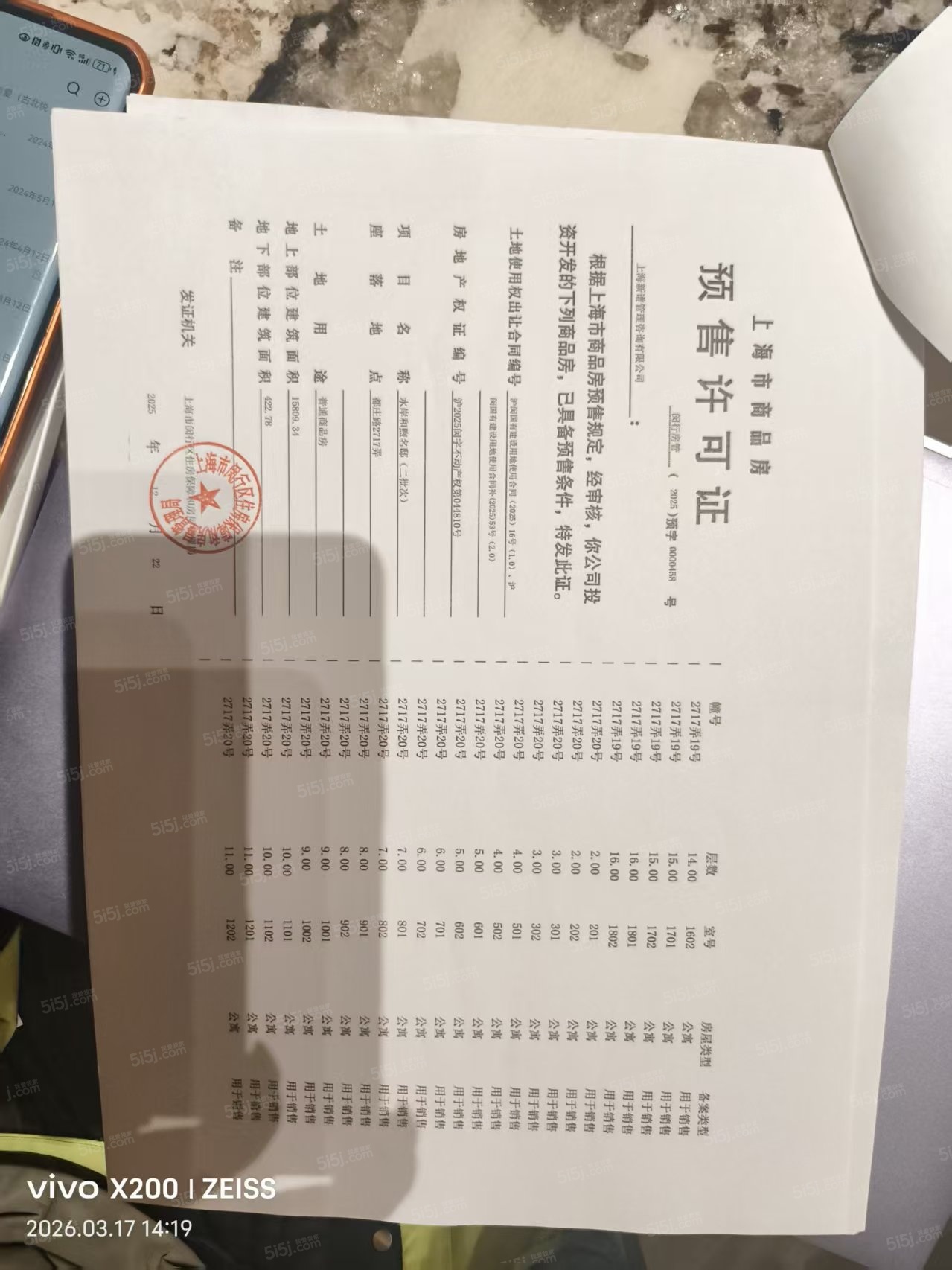 保利都汇和煦预售许可证