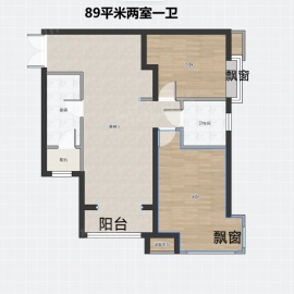 万科清水蓝湾2室2厅1卫