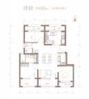 3室2厅2卫户型图