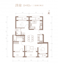 龍樾海序3室2厅2卫