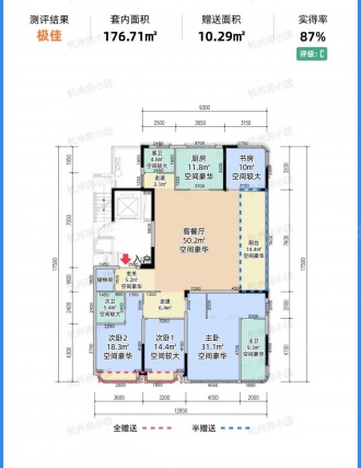 4室2厅3卫户型详情