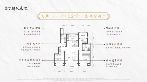 3室2厅2卫户型详情