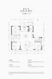 3室2厅2卫户型图