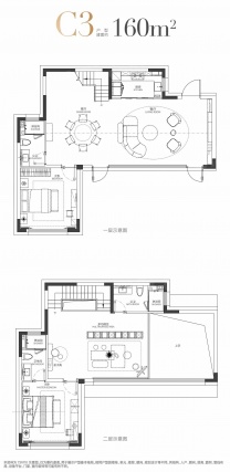2室2厅3卫户型详情