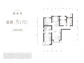 3室2厅2卫户型图