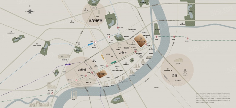 保利江上印区位图