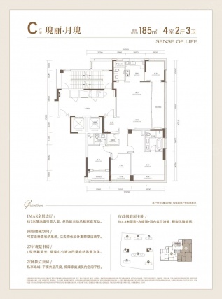 4室2厅3卫户型详情