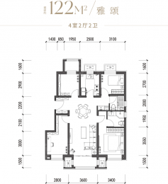 4室2厅2卫户型图