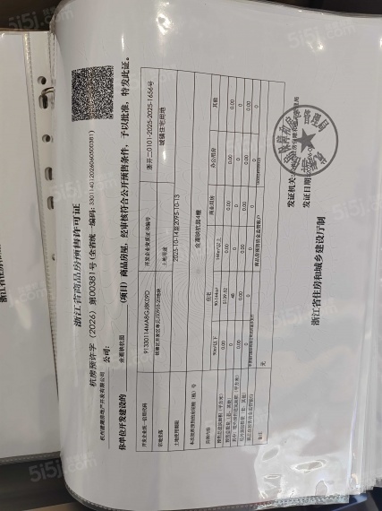 潮映杭园预售许可证