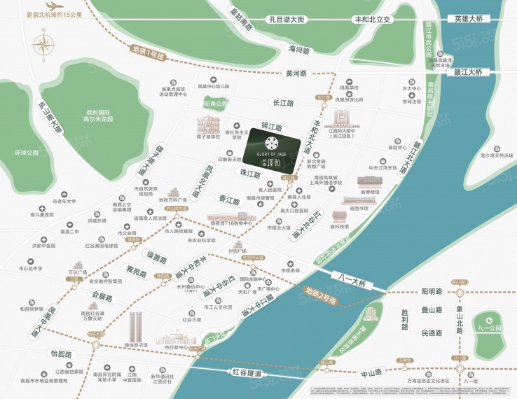 邦泰璟和区位图
