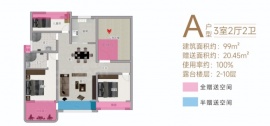 3室2厅2卫户型图