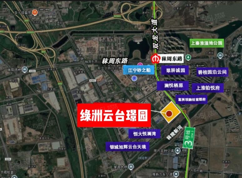 绿洲云台璟园区位图