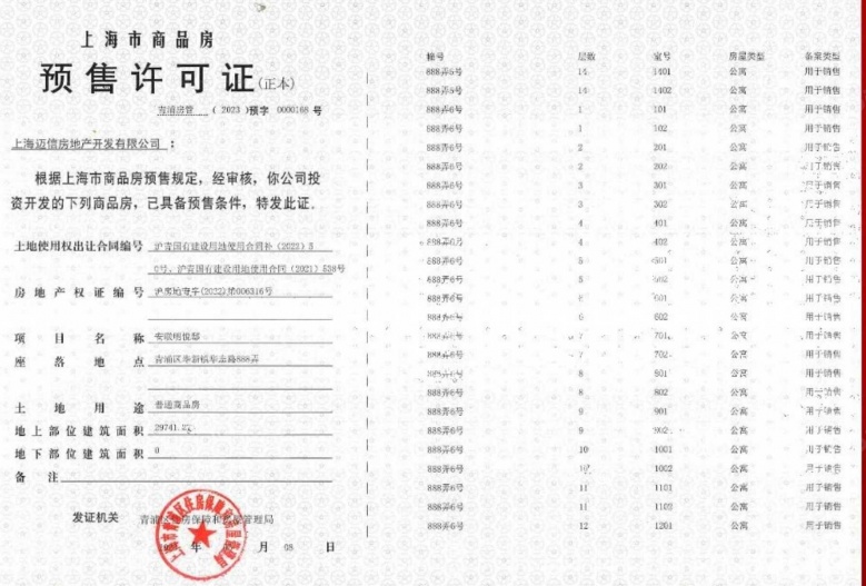 安联虹悦预售许可证