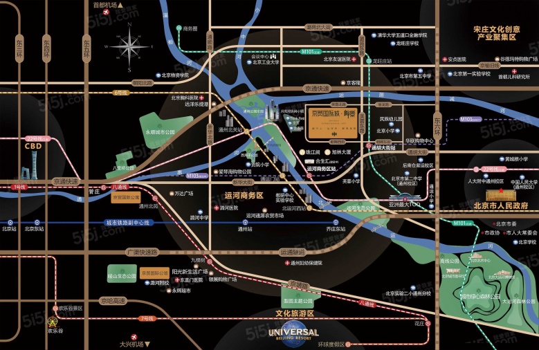 京贸国际城区位图