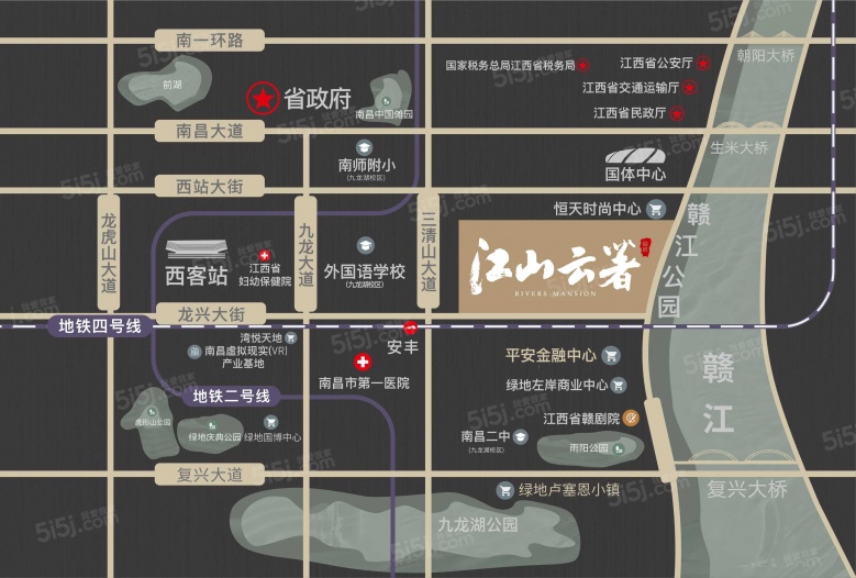 江山云著区位图
