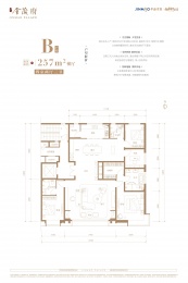 4室2厅3卫户型图