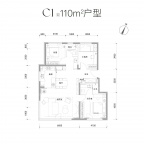 3室2厅2卫户型图
