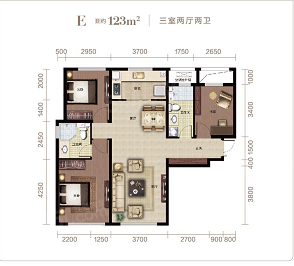 公元大观3室2厅2卫