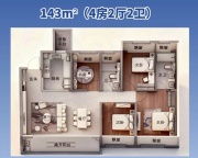 4室2厅2卫户型图