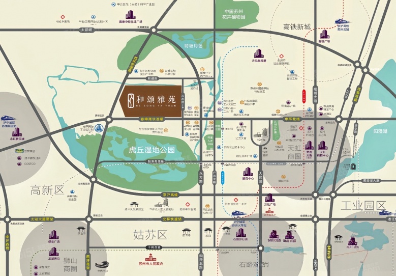 和颂雅苑区位图