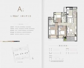 3室2厅2卫户型图