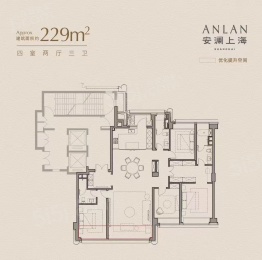 4室2厅3卫户型图
