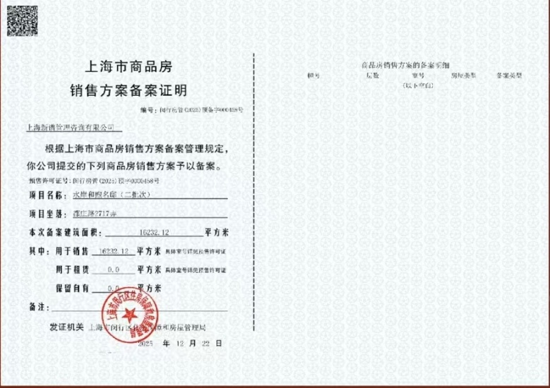 保利都汇和煦预售许可证