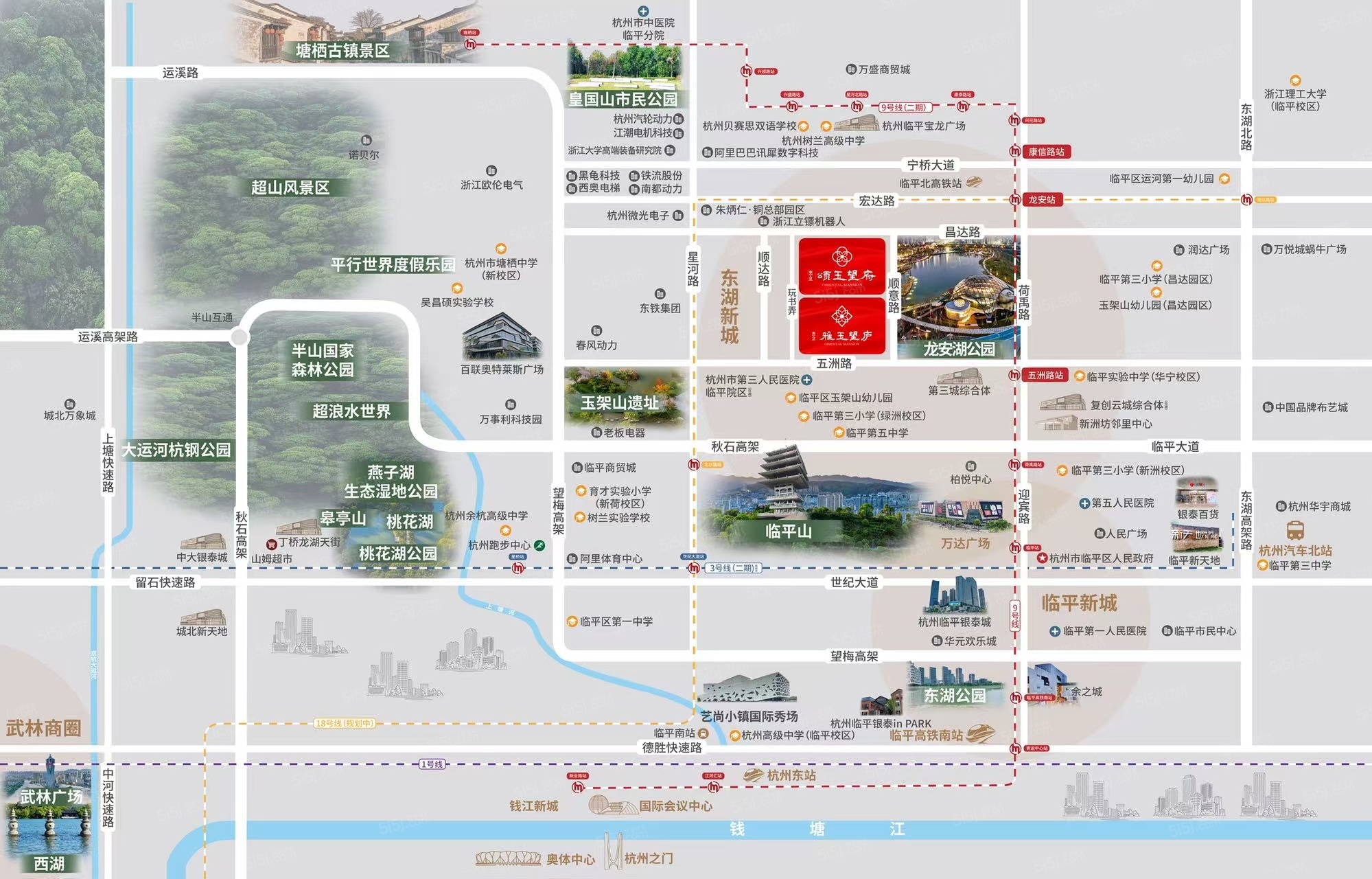 杰立颂玉望府区位图