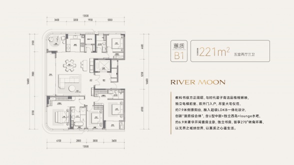 5室2厅3卫户型详情
