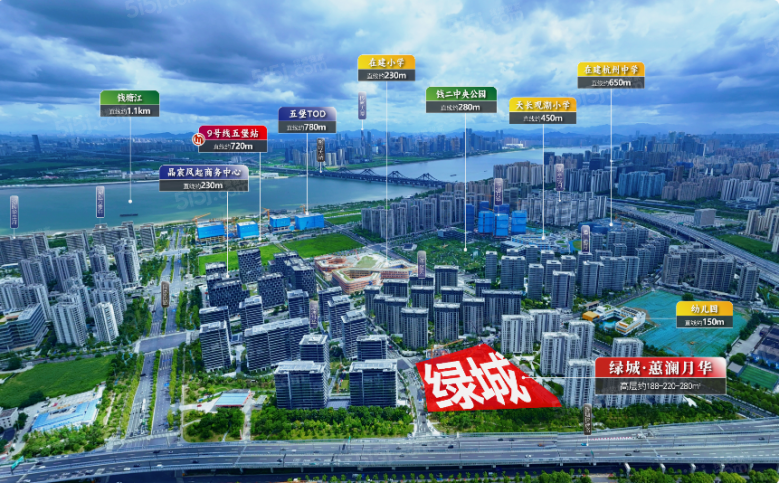绿城.惠澜月华里区位图