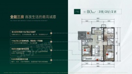 3室2厅2卫户型图