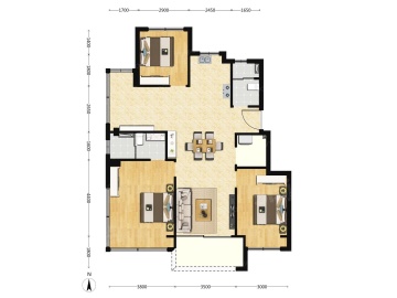 建发云湖玥3室2厅2卫
