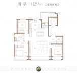 3室2厅2卫户型图