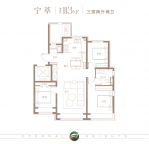 3室2厅2卫户型图