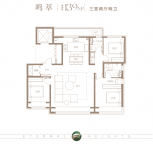 3室2厅2卫户型图