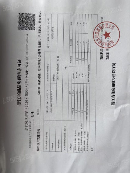 咏舟府预售许可证