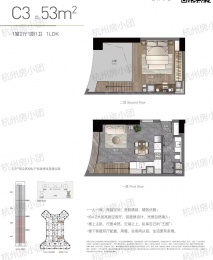 1室1厅1卫户型图