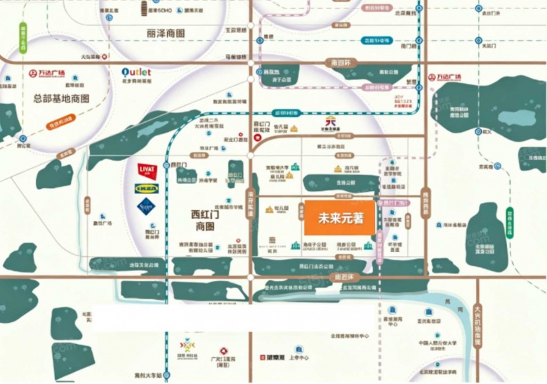 壹品联投未来元著区位图