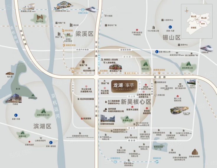 龙湖峯萃区位图