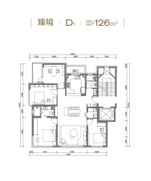 4室2厅2卫户型图