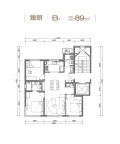 3室2厅2卫户型图