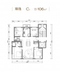 4室2厅2卫户型图