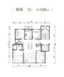 4室2厅2卫户型图