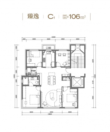 4室2厅2卫户型详情