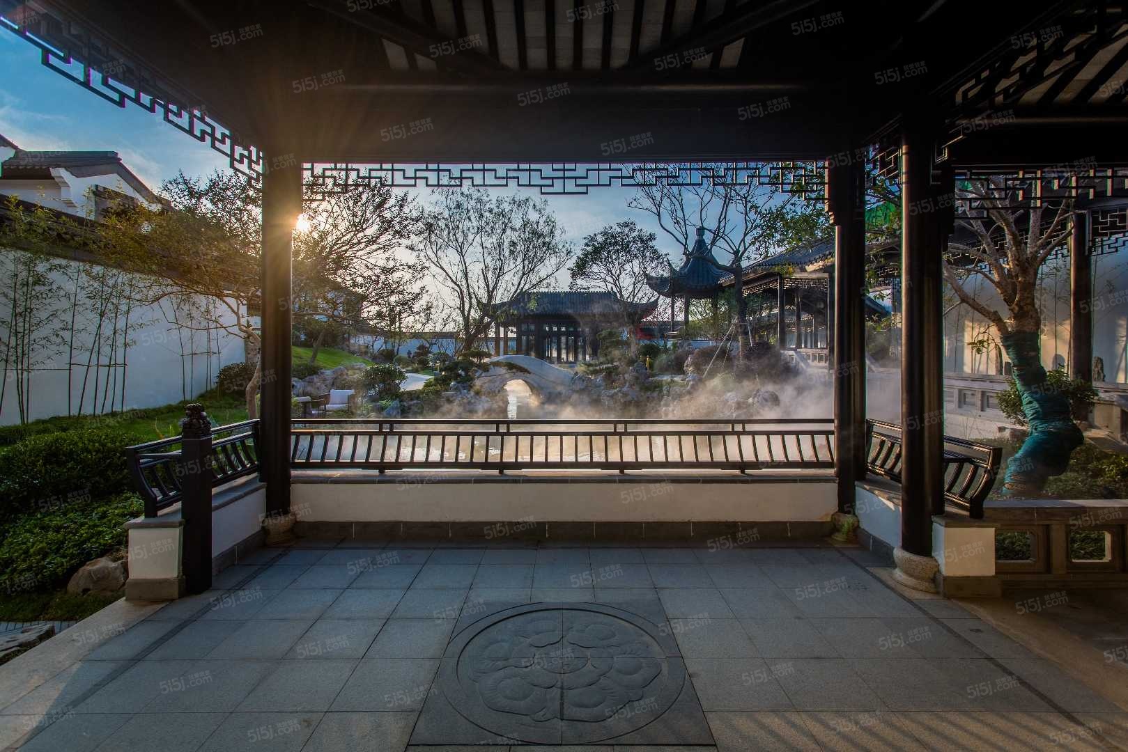 园博村桃李春风实景图